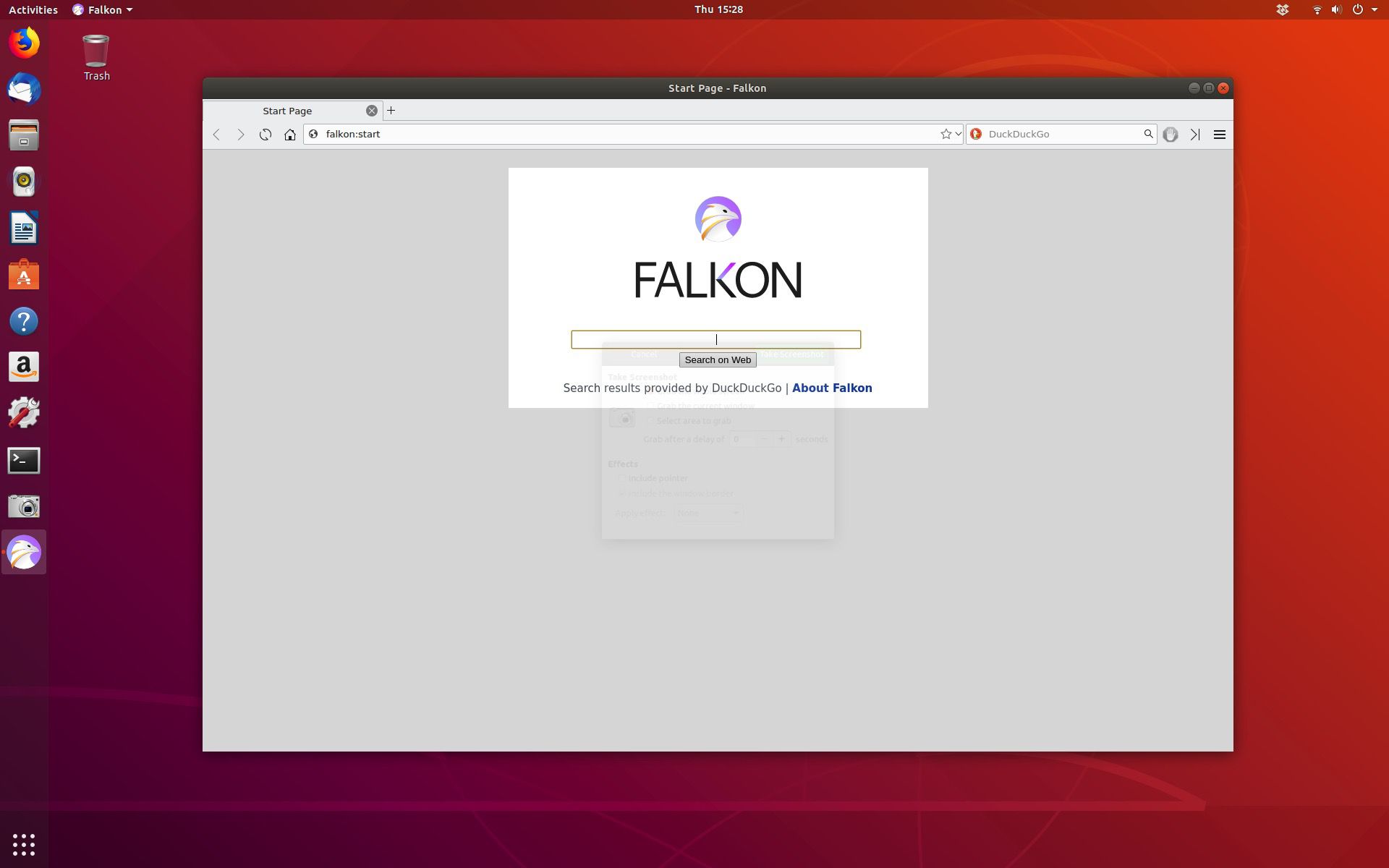Webový prohlížeč Falkon