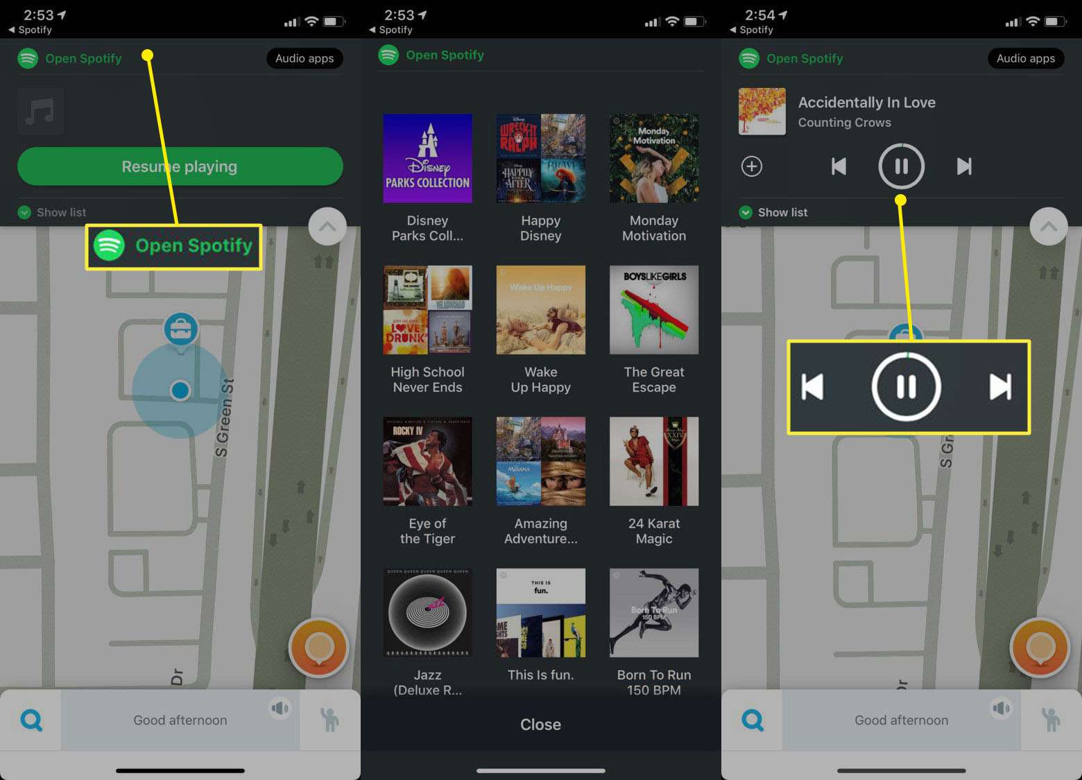 Nabídka Spotify ve snadné navigaci Waze přeskočí pozastavení skladeb