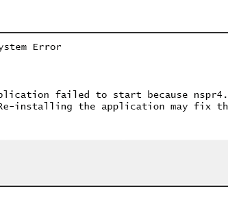 nspr4 dll error message e72b4ae5dbe94b97b7325142abd87190