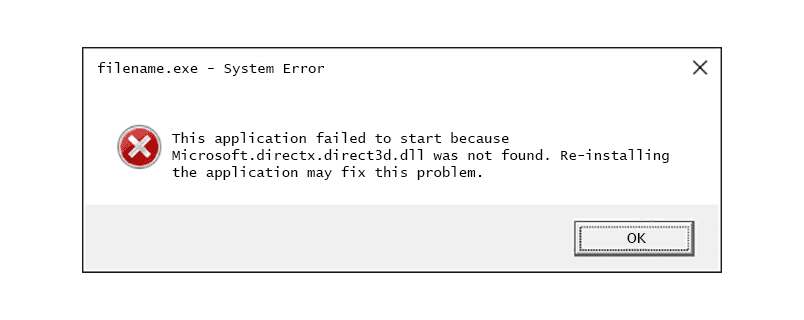 microsoft.directx.direct3d dll error message 612d5426de0346118e10fd1799e1ea72