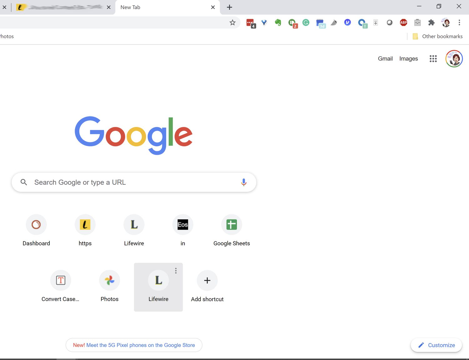 přidat vlastní zástupce v prohlížeči Google Chrome.